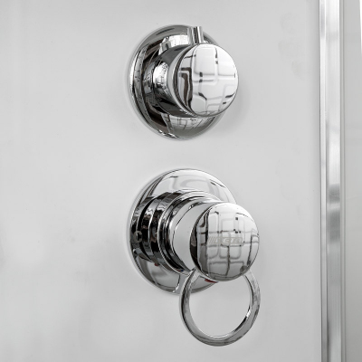 Душевая кабина DTO EM 2712R LED с гидромассажем (120x80)